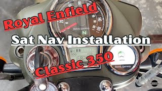 Royal Enfield Classic 350 Satellite Navigation Installation [upl. by Andeee]