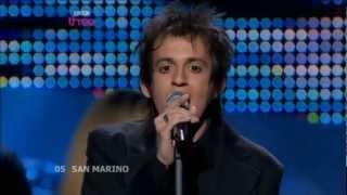 Eurovision 2008 San Marino HD Miodio  Complice [upl. by Araeit]