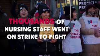 Nursing staff in Northern Ireland return to picket lines [upl. by Notak]