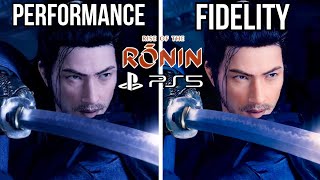 Rise of the Ronin PS5 Performance vs Fidelity Graphics Comparison [upl. by Stefanie]