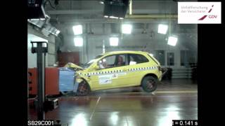 Gefährliche alte Anfängerautos Crash Test Modelljahr 1997 gegen 2004 [upl. by Notxed]