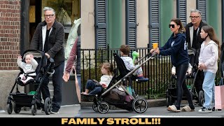 Alec Baldwins Family Stroll Amid Rust Manslaughter Case NYC Outing with Wife Hilaria and Kids [upl. by Lielos]