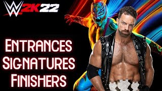 WWE 2K22 EntrancesSignaturesFinishers DLC LA Knight [upl. by Hasila]