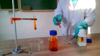 Chemie Experiment 30  Reaktion von Natrium und Brom HD [upl. by Collier]