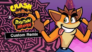 Rhythm Heaven Custom Remix RockSlide Rumble Crash Twinsanity [upl. by Uuge]