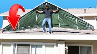 Duct Tape Hang Glider FLYING Challenge [upl. by Hairaza]