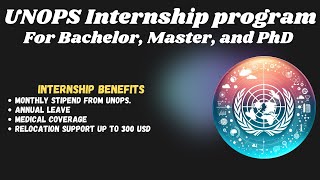 UNOPS fully funded Internship program 2024  Complete application process for UNOPS Internship [upl. by Luckin]