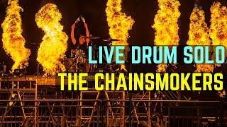 LIVE DRUM SOLO WITH FIRE  Ultra Music Festival 2018  Matt McGuire [upl. by Aronek185]