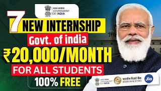 Best Internship Opportunity of 2024  Top 7 Internships for Students  Free Government Internships [upl. by Eniamahs]