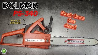 DOLMAR PS340 Rebuild  how to repair old chainsaw dolmar motorlu testere chainsaw [upl. by Evangelist248]