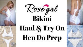 HEN DO PREP  Rosegal Bikini Haul amp Tryon [upl. by Erastes]