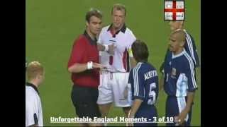 Beckham Red Card v Argentina 1998 [upl. by Biel580]