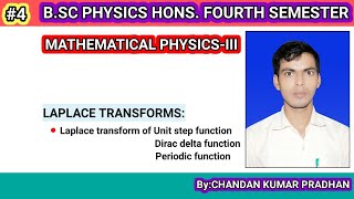 LAPLACE TRANSFORMS Laplace transform of Unit step Dirac delta and Periodic functions [upl. by Calloway]