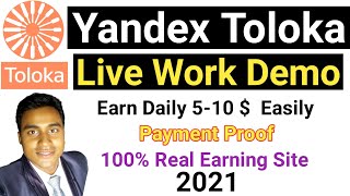 Toloka Live Work Demo । Yandex Toloka Task complete kaise karen । Toloka Payment proof । RRjee [upl. by Notneiuq]