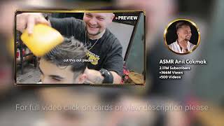 A WONDERFUL ASMR MASSAGE  Asmr Barber Did An Amazing ASMR Head Massage on Young Barber Veysel [upl. by Kaia]