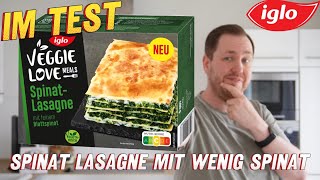 Iglo VEGGIE LOVE SpinatLasagne im Test [upl. by Shayna]