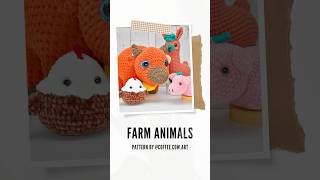 Farm Animal Crochet Patterns crochetpatterns [upl. by Anahpets]