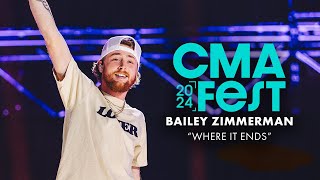 Bailey Zimmerman – “Where It Ends”  CMA Fest 2024 [upl. by Wilfrid]