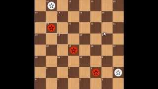 3 vs 2 in opposite corners endgame checkers3step [upl. by Boccaj931]