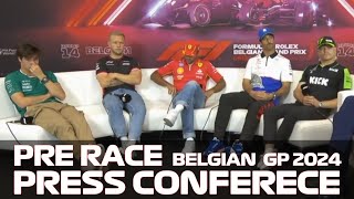 Pre Race Drivers Press Conference Belgian Grand Prix 2024 [upl. by Sardse]