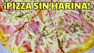 ¡La Pizza Más Fácil del Mundo Sin Horno y Sin Harina 🍕⚡ [upl. by Lunsford]