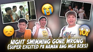 NIGHT SWIMMING GONE WRONG SUPER EXCITED PA NAMAN ANG MGA BEKS  BEKS BATTALION [upl. by Sexton975]