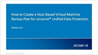 How to Create a HostBased Virtual Machine Backup Plan [upl. by Cherri]