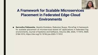 Monash SSC Seminar  Scalable and Secure Management of Edge Cloud IoT Microservices [upl. by Aicargatla]