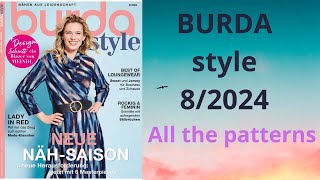 Burda 82024 full review NEW Burda Style All the patterns burdastyle sewingmagazine newburda [upl. by Ahtabbat]