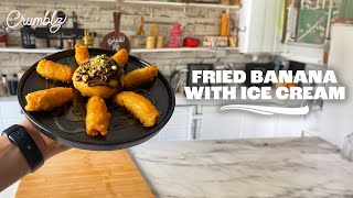 Fried Ice Cream  Fried Banana  Easy Desserts 🍦🍧 [upl. by Bissell114]