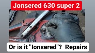 Jonsered 630 Super 2 repair  not oiling the chain and exhaust studs [upl. by Vivian836]