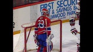 Blackhawks OT win vs Canadiens 199091 [upl. by Assilym]