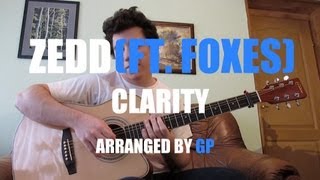 Zedd  Clarity feat Foxes fingerstyle guitar cover by Peter Gergely WITH TABS [upl. by Aufa]