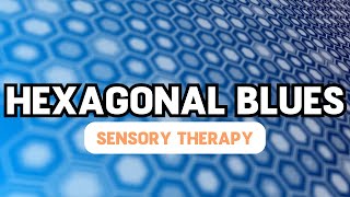 Blue Hexagonal Lights with Relaxing Music  Autism Sensory Therapy [upl. by Budwig]