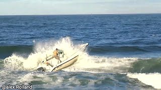 💨💯 ENTRÉE ET SORTIE COMPLEXE DE BATEAUX AUTOUR DU BANC DE SABLE AU PHARE DE CAPBRETON🌊😅👌 [upl. by Alvy]