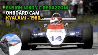 regazzoni ensign 1980 Kyalami formula one onboard cam [upl. by Painter189]