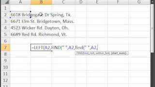 Extract Text from cells in Excel  How to get any word from a cell in Excel [upl. by Vincenz]