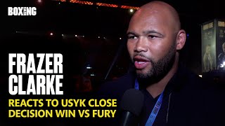 Frazer Clarke Reacts To Oleksandr Usyk Close Decision Win vs Fury [upl. by Annayi345]