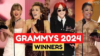 GRAMMYS 2024 WINNERS  GANADORES [upl. by Caia]