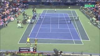 Ivanovic vs Pironkova 2012 US Open Highlights [upl. by Bromley542]