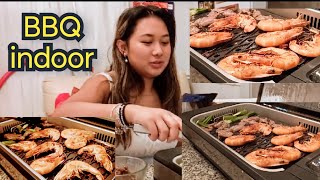 12 Review Smokeless grill elite Christmas gift Then we do BBQ instantly Gia đình nướng BBQ [upl. by Ripp]