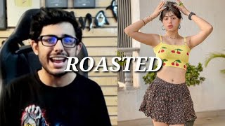 Carryminati Roasted Riva Arora TikToker [upl. by Pelag]