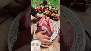 Id tog fogdog dfo food cooking steak outdoorcooking keşfet bushcraft bbq instral seafood [upl. by Ymma]