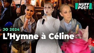 Lémotion de Céline Dion devant ses fans après sa performance à la cérémonie douverture des JO 2024 [upl. by Disario]