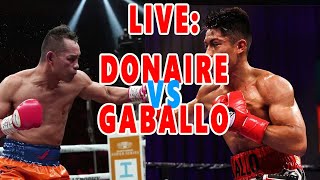 DONAIRE VS GABALLO LIVE COMMENTARY DONAIRE WINS VIA 4TH RD KNOCKOUT AGAINST GABALLO [upl. by Nonahs]