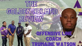 THE GOLDEN HELMED REVIEW ALCORN STATES NEW OL COACH TRUMAINE WATSON NSD 2024 [upl. by Onirefez298]