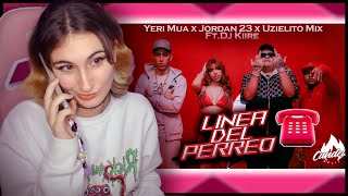 YQUEN REACCIONA YERI MUA 💋Y A CRY 👽 Línea del PerreoUzielito Mix Yeri Mua  El Jordan 23 DJ Kiire [upl. by Nauqad]