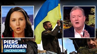 Tulsi Gabbard amp Piers Morgan Disagree On Ukraine War [upl. by Aig]