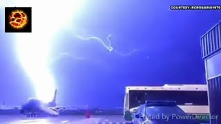 ⚡Compile Terrifiante😱 dorageCoup de tonnerre  Foudre  compilation of thunderstorm thunderclap [upl. by Labors644]