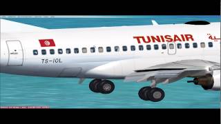 Tunisair landing at Djerba [upl. by Naleag]